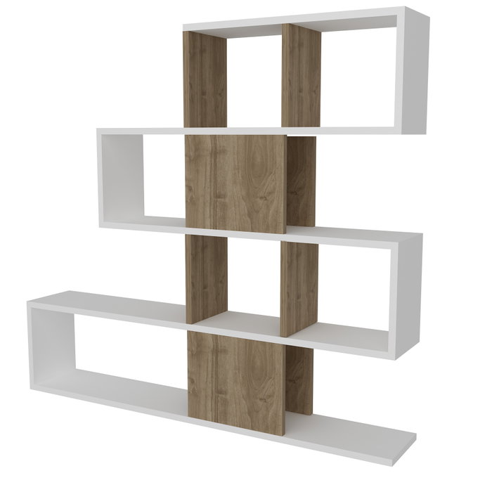 Hanah Home Karlin - Blanco, Nogal Hanah Home Karlin - Blanco, Nogal